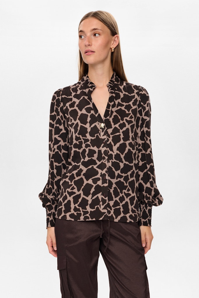 NÜMPH | HANA SHIRT - BLACK COFFEE