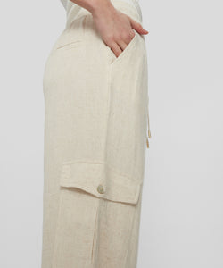 NUMPH | SUSSI PANTS - SESAME MELANGE