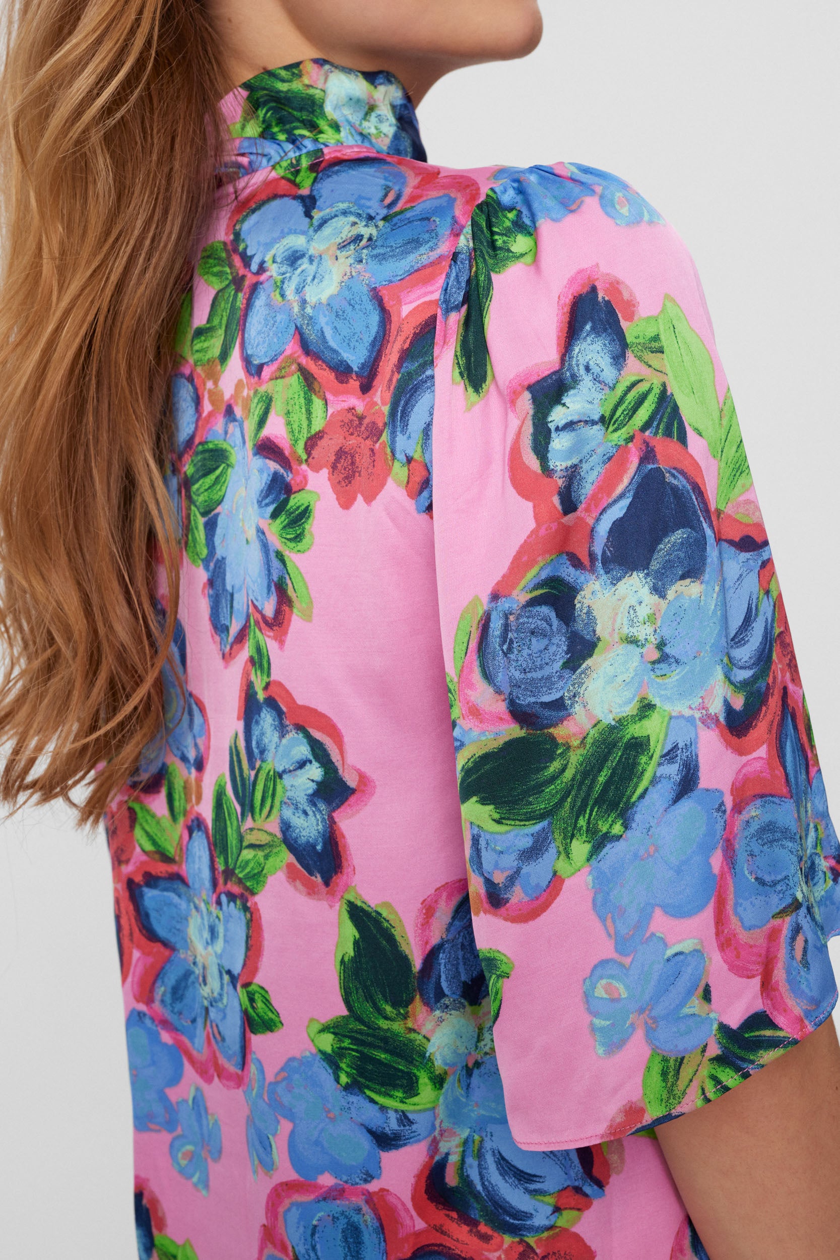 NUMPH | GABBY BLOUSE - FUCHSIA PINK