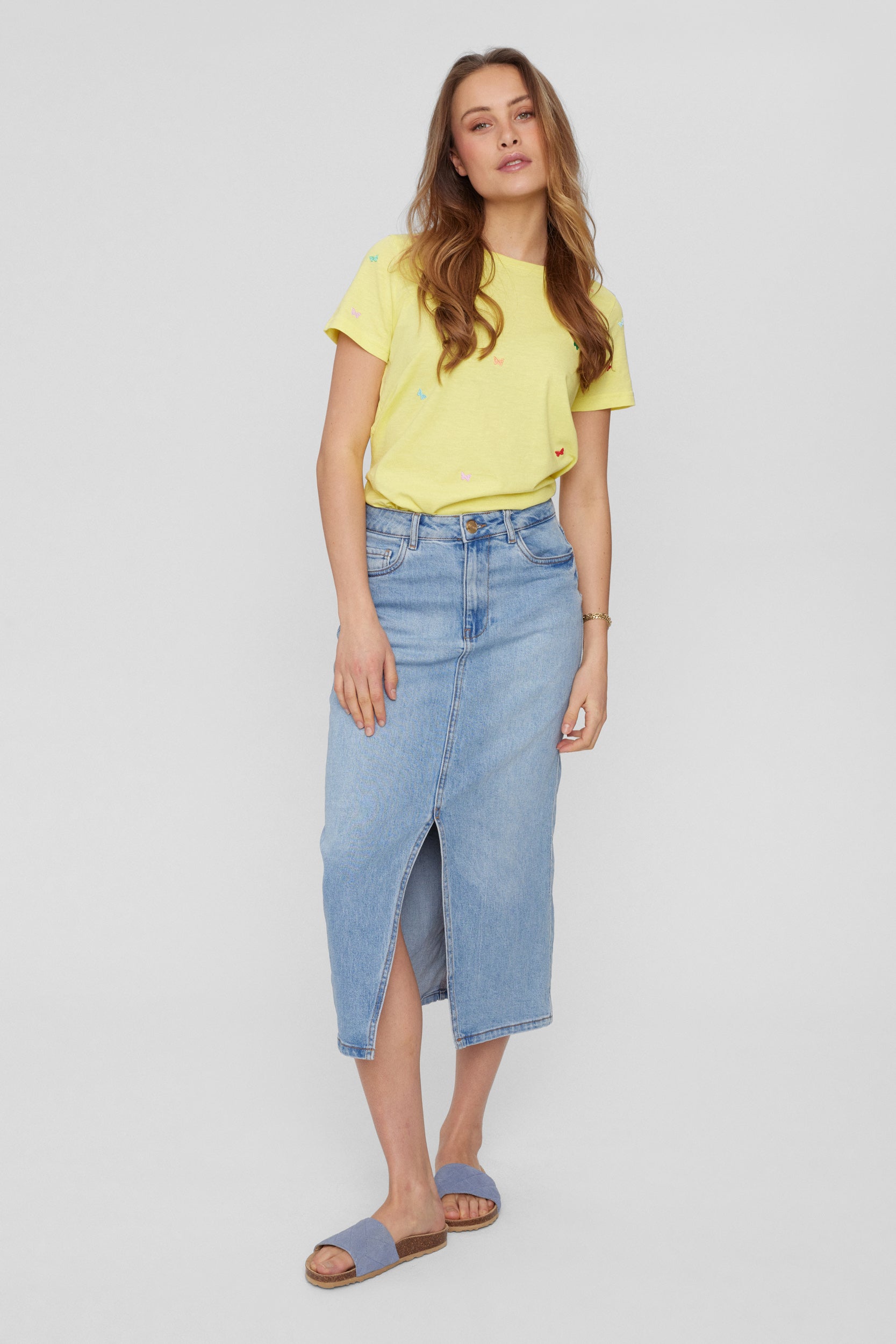 NUMPH | TORONTO SKIRT - MEDIUM BLUE DENIM