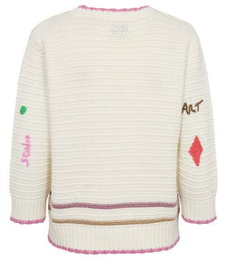 NUMPH | ARTSY PULLOVER - SEASHELL MELANGE