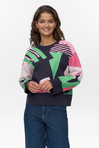 NÜMPH | GRAPHI PULLOVER - DARK SAPPHIRE