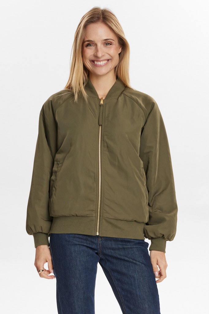NÜMPH | TERA REVERSIBLE JACKET - GRAPE LEAF