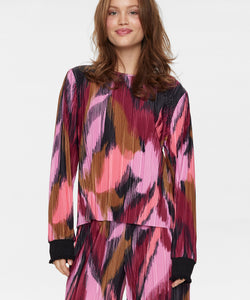 NÜMPH | LEAVY BLOUSE - BEET RED