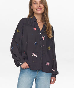 NÜMPH | TEKNA SHIRT - OBSIDIAN