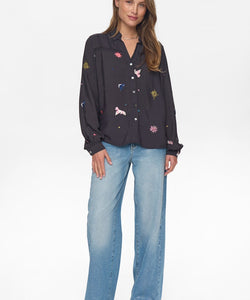 NÜMPH | TEKNA SHIRT - OBSIDIAN