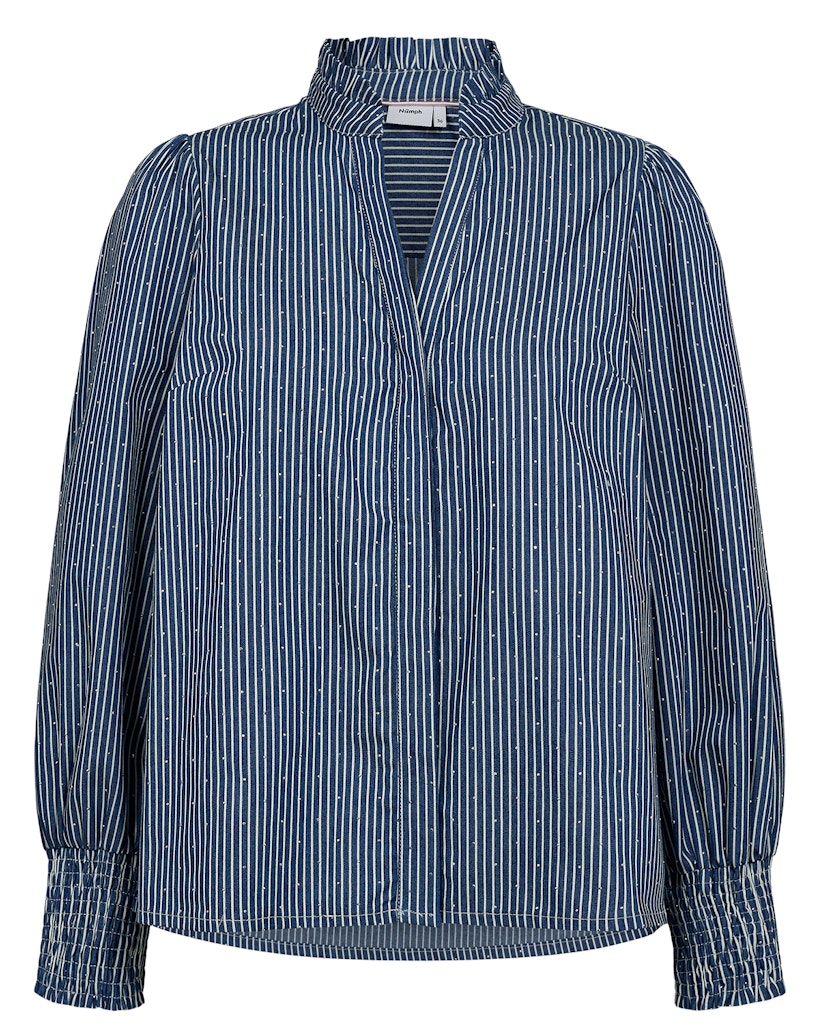 NÜMPH | EMILIE SHIRT - MEDIUM BLUE DENIM