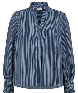 NÜMPH | EMILIE SHIRT - MEDIUM BLUE DENIM