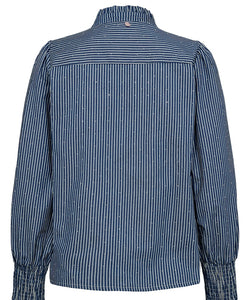 NÜMPH | EMILIE SHIRT - MEDIUM BLUE DENIM