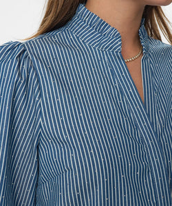 NÜMPH | EMILIE SHIRT - MEDIUM BLUE DENIM