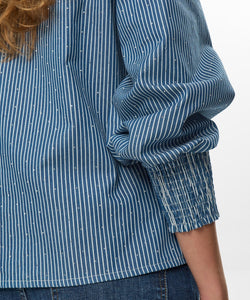 NÜMPH | EMILIE SHIRT - MEDIUM BLUE DENIM