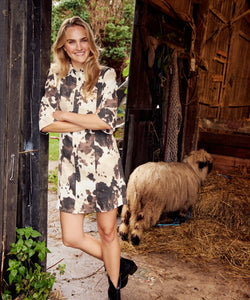 NÜMPH | IVY SHIRT DRESS - GRAY MORN