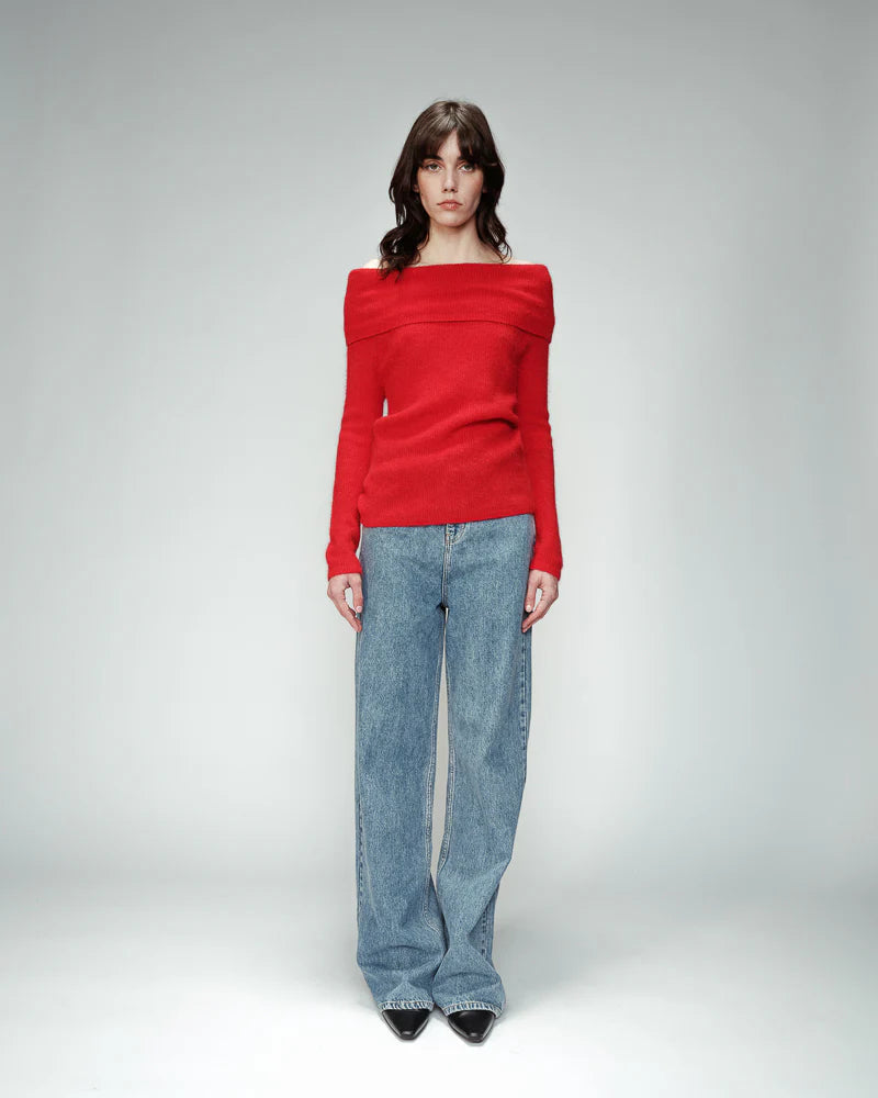 GRACE & MILA | ORANGER PULLOVER - RED