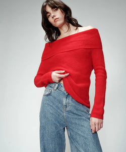 GRACE & MILA | ORANGER PULLOVER - RED