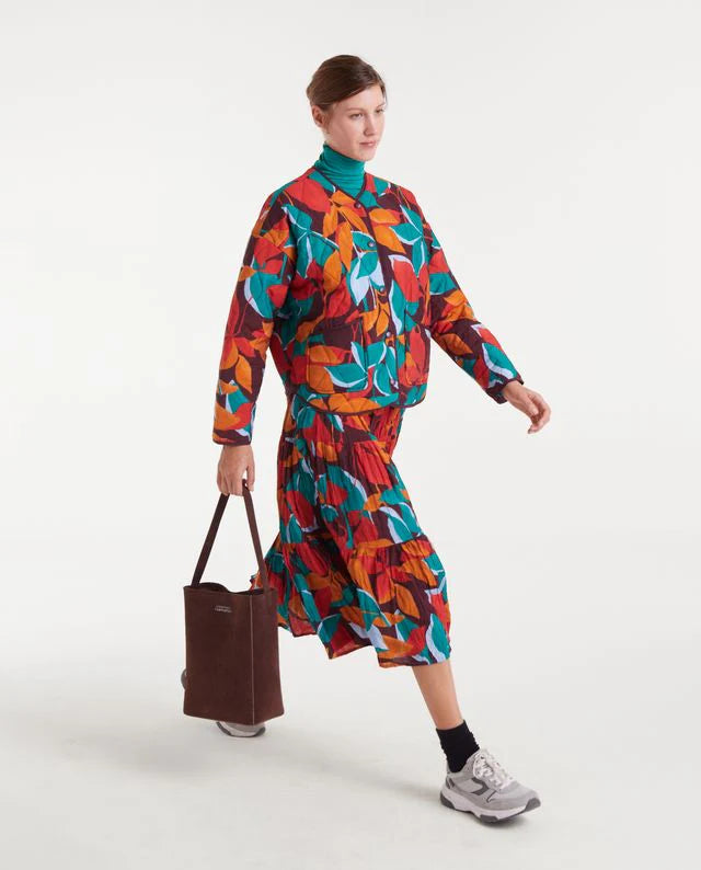 COMPAÑÍA FANTÁSTICA | QUILTED LEAFS JACKET - MULTICOLOR