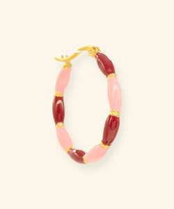MABLE | EARRING - BURGUNDY PINK