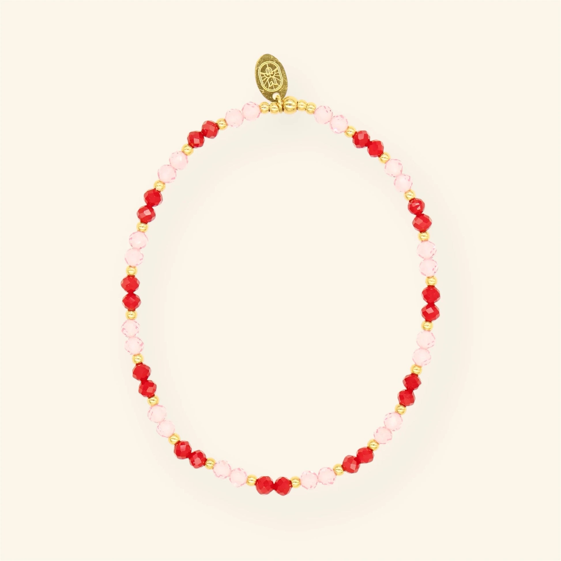 MABLE | ARMBAND - FACET RED & PINK