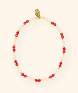 MABLE | ARMBAND - FACET RED & PINK