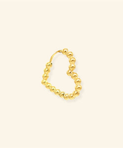 MABLE | EARRING - BUBBLY HEART GOLD