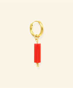 MABLE | EARRING - TUBE CORAL