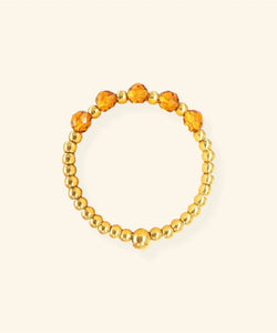 MABLE | RING - FACET BROWN