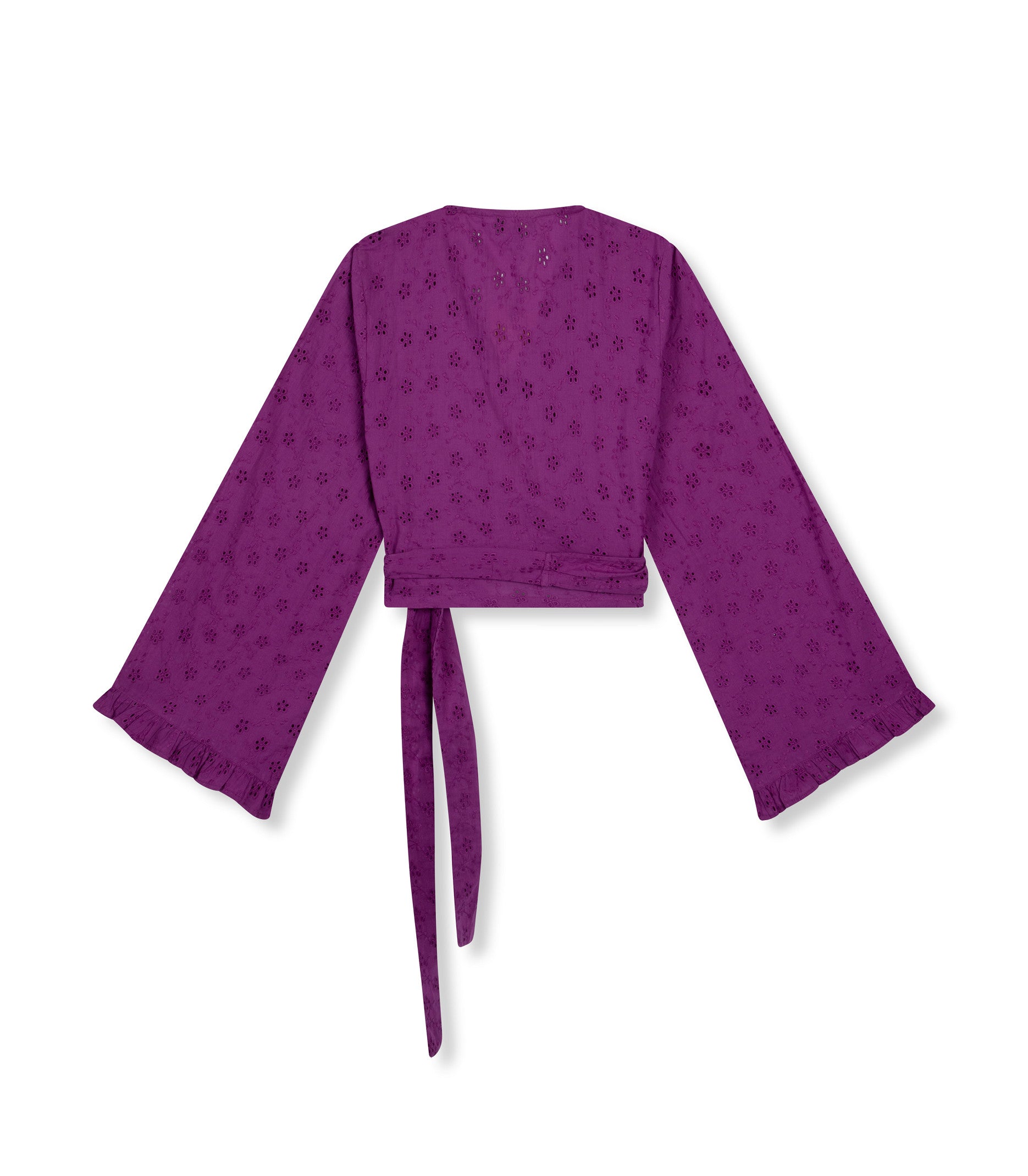 REFINED DEPARTMENT | MELISSA WRAP BLOUSE - PURPLE