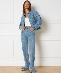 REFINED DEPARTMENT | HANNAH DENIM PANTS -  BLUE