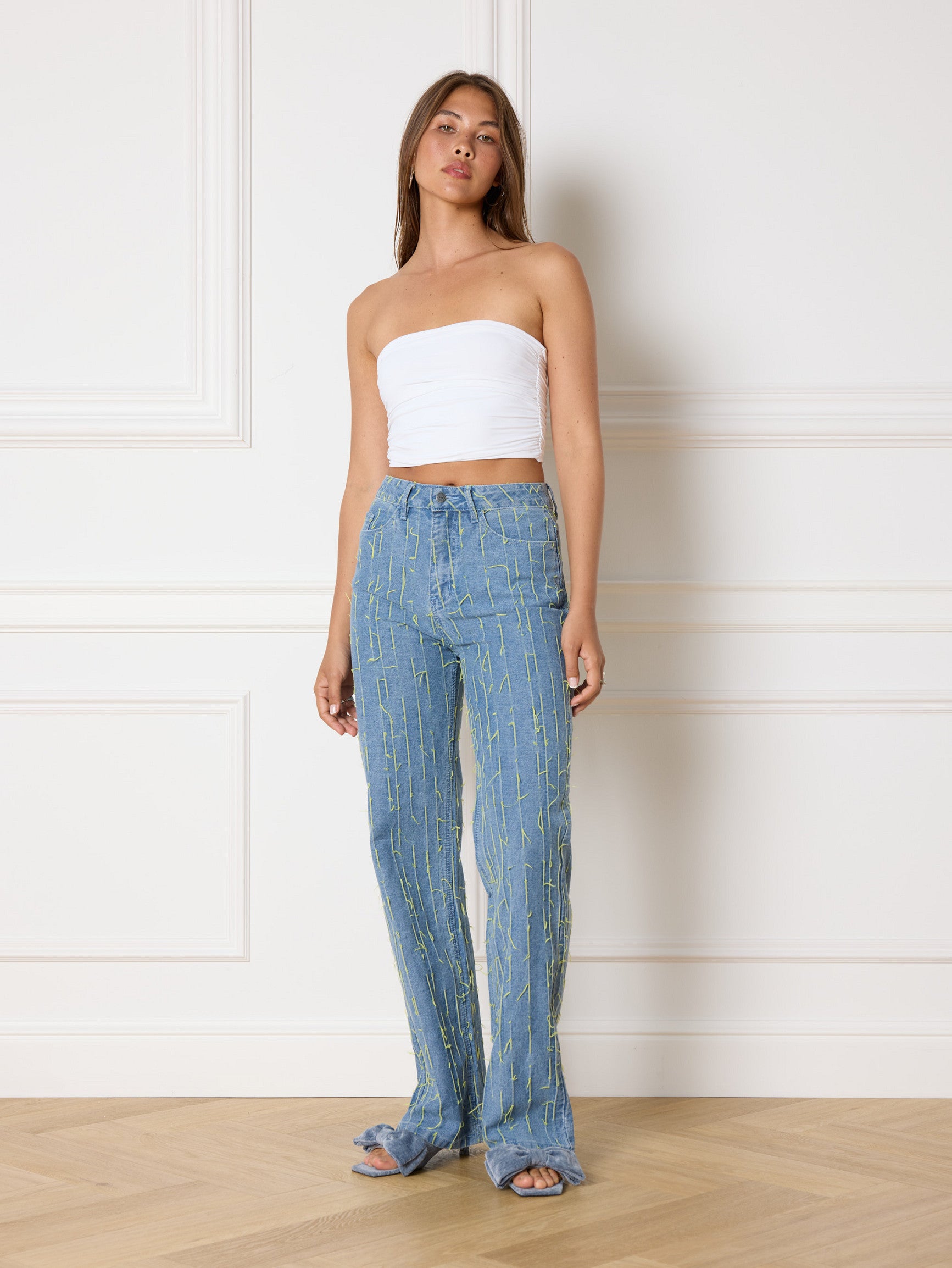 REFINED DEPARTMENT | HANNAH DENIM PANTS -  BLUE