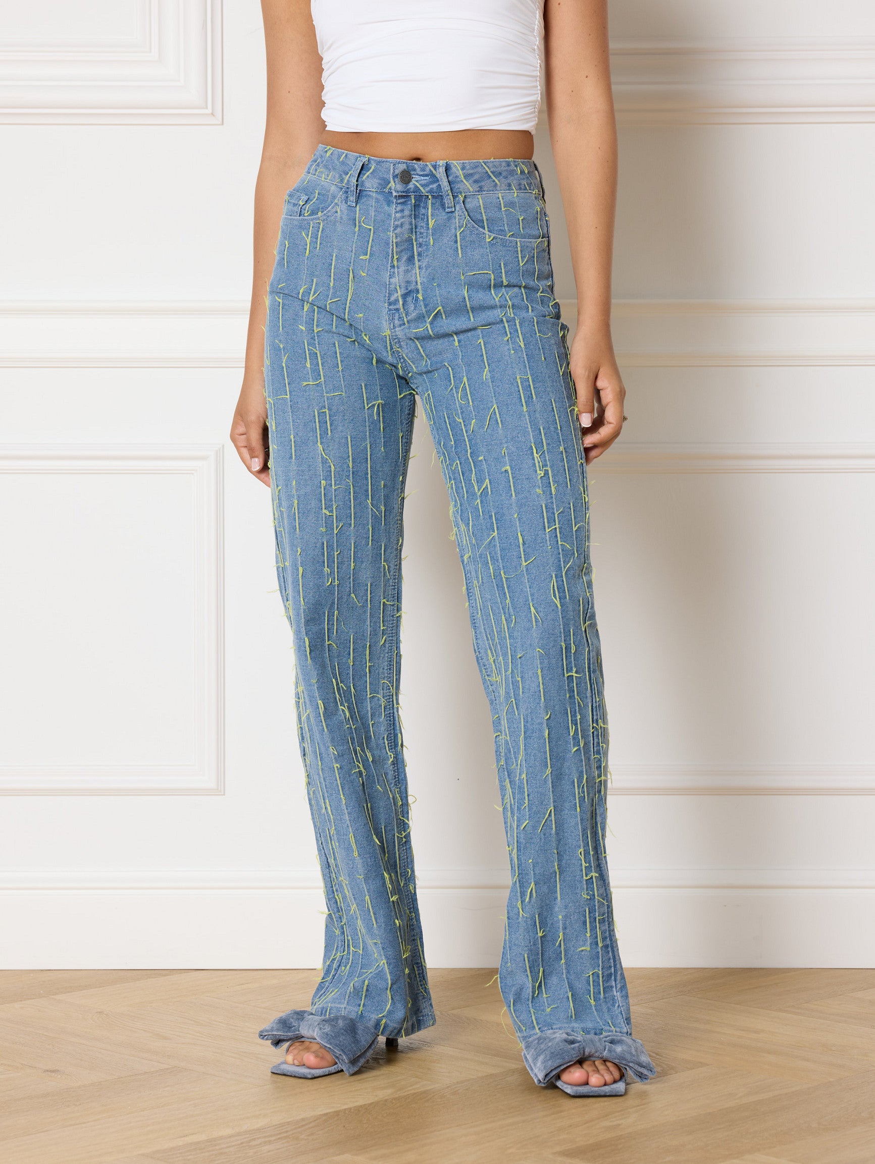 REFINED DEPARTMENT | HANNAH DENIM PANTS -  BLUE