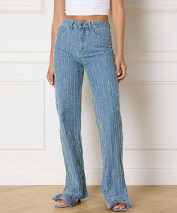 REFINED DEPARTMENT | HANNAH DENIM PANTS -  BLUE