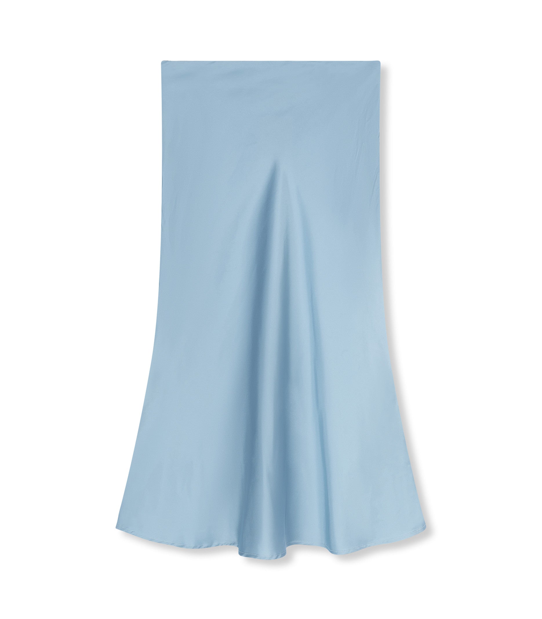 REFINED DEPARTMENT | AUDREY SATIN SKIRT - LIGHT BLUE