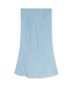 REFINED DEPARTMENT | AUDREY SATIN SKIRT - LIGHT BLUE