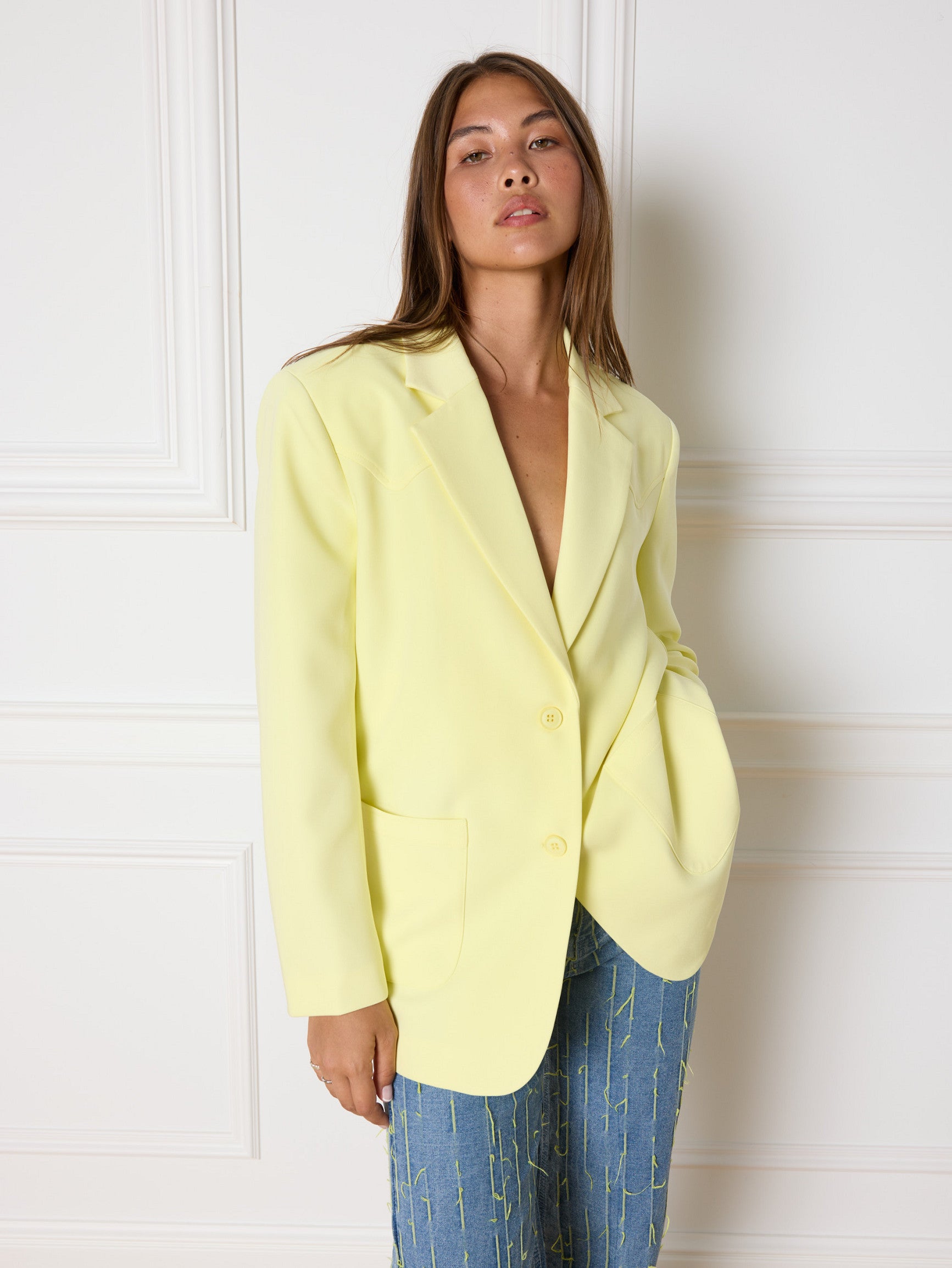 REFINED DEPARTMENT | PAM BLAZER - YELLOW