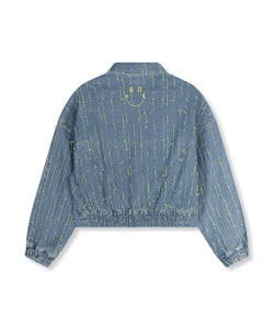 REFINED DEPARTMENT | BLOOM DENIM JACKET - BLUE