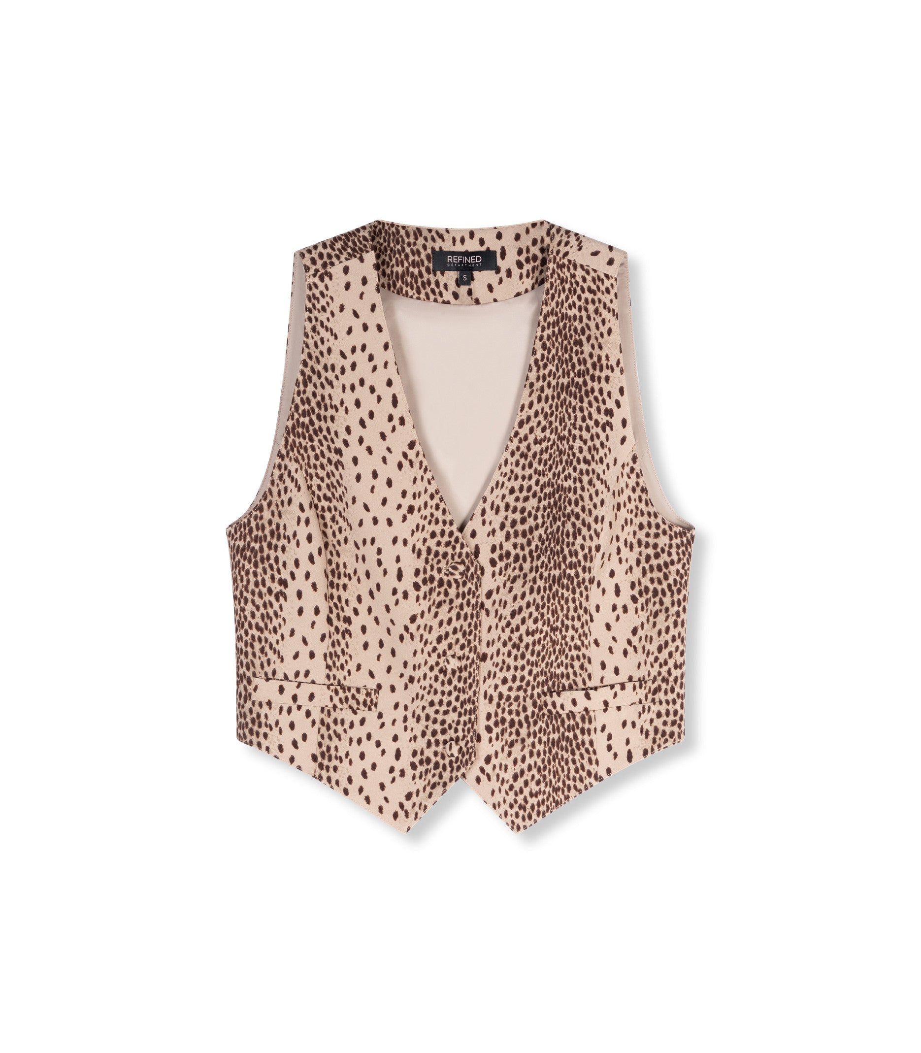 REFINED DEPARTMENT | EMILI GILET - LEOPARD