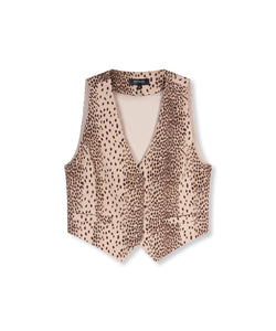 REFINED DEPARTMENT | EMILI GILET - LEOPARD