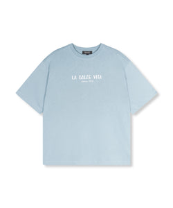 REFINED DEPARTMENT | MAGGY PRINT T-SHIRT - LIGHT BLUE