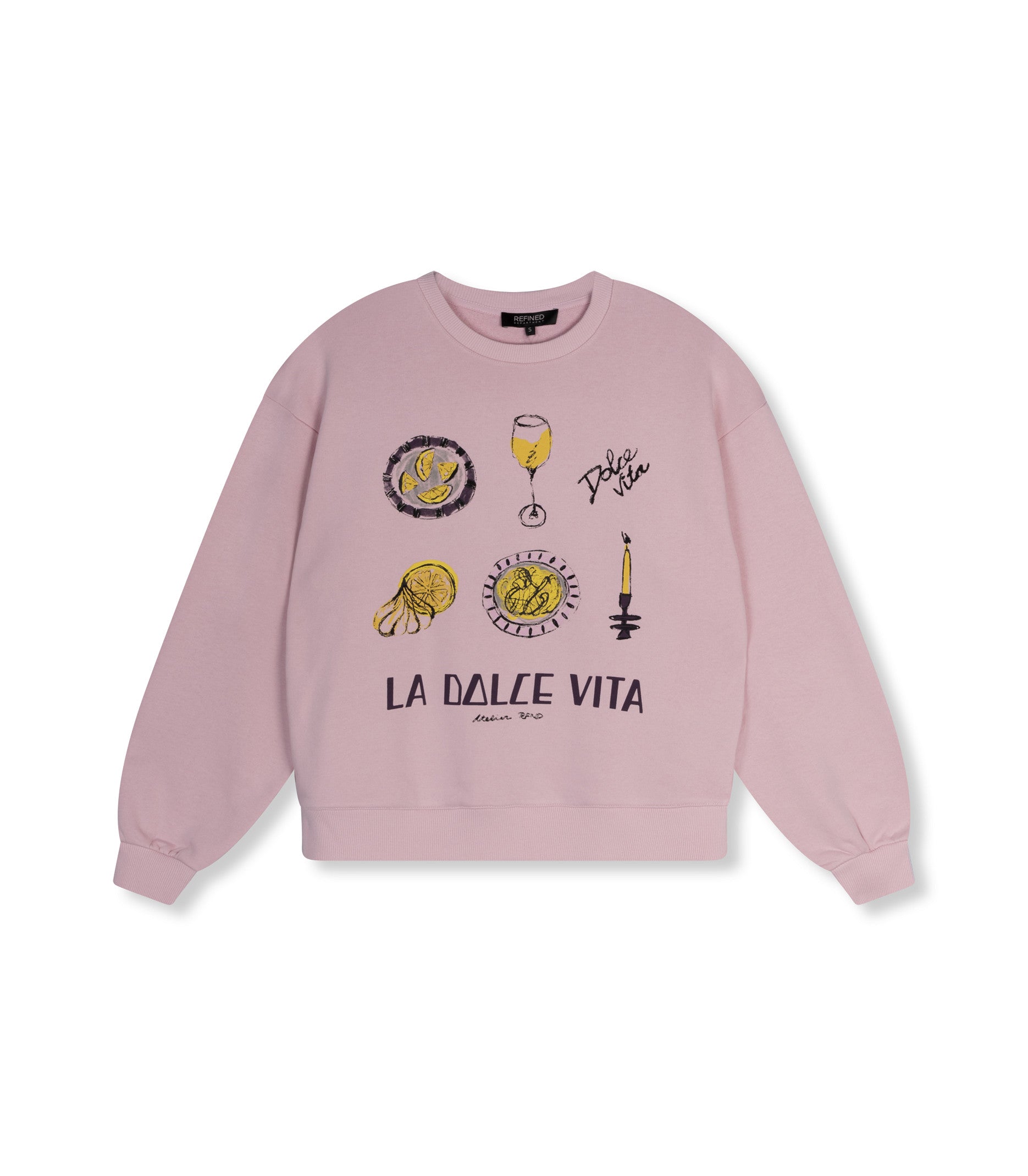 REFINED DEPARTMENT | KNITTED SWEATER JAYNE - SOFT PINK