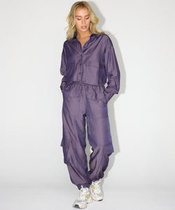 REFINED DEPARTMENT | VIKKI POCKET PANTS - PURPLE