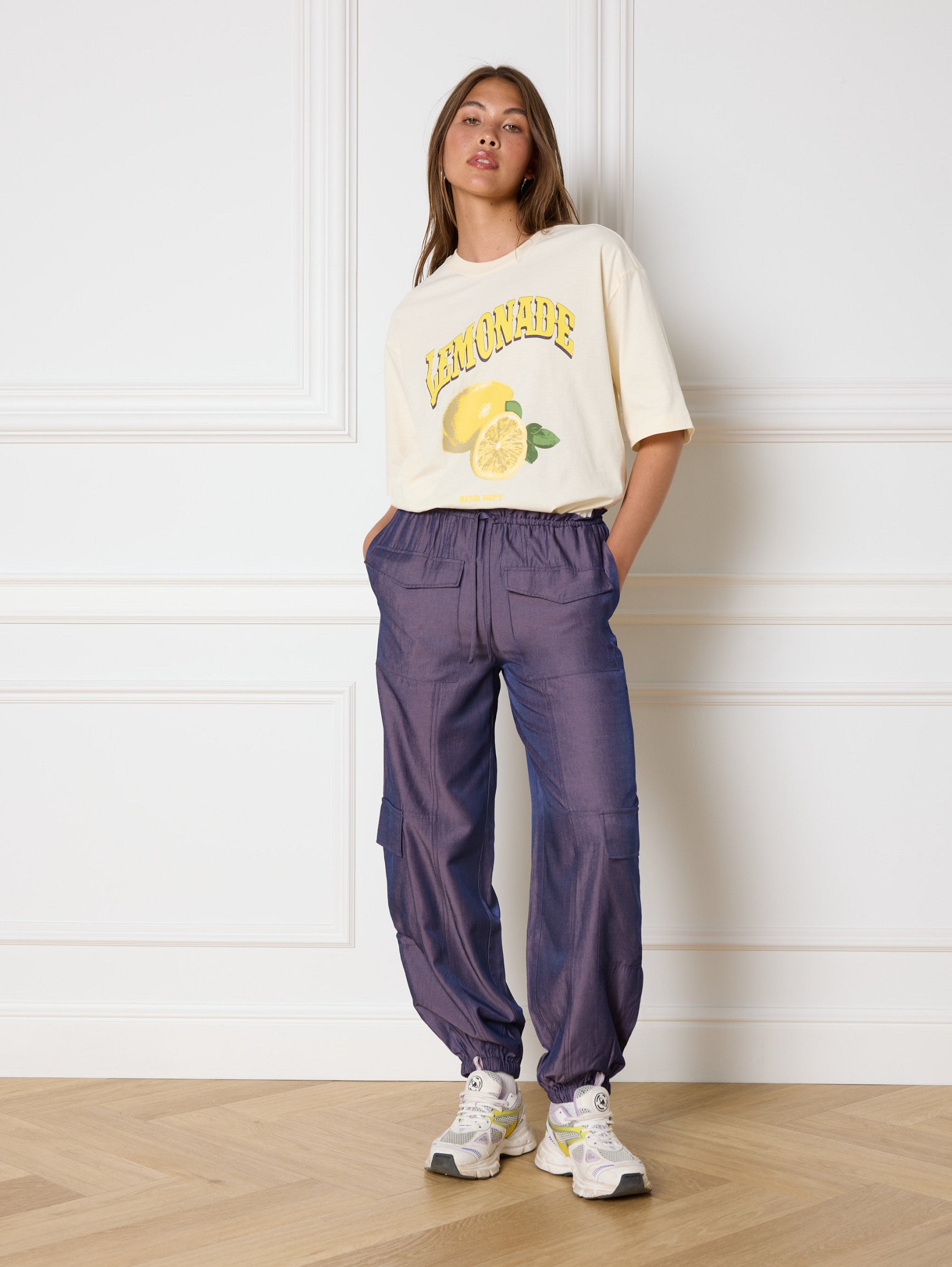 REFINED DEPARTMENT | VIKKI POCKET PANTS - PURPLE