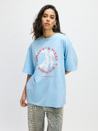 REFINED DEPARTMENT | MAGGY T-SHIRT - LIGHT BLUE