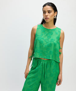 REFINED DEPARTMENT | GABRIELLE SL TOP - GREEN