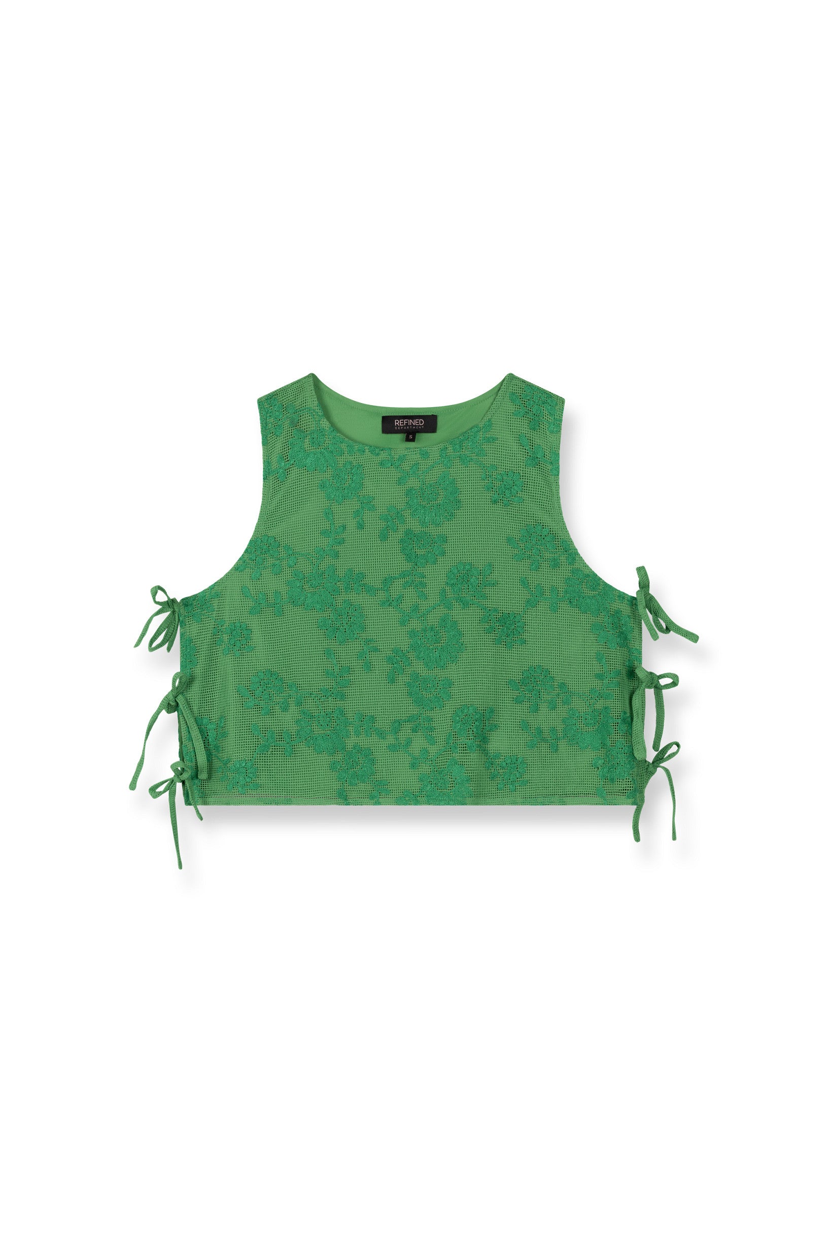 REFINED DEPARTMENT | GABRIELLE SL TOP - GREEN