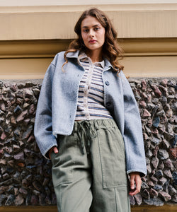 DUFFEL FELT JACKET - GREY