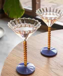 &k | COUPE PERLE AMBER - SET OF 2