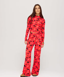 HARPER & YVE | JANE PANTS - SPICY RED FLOWER