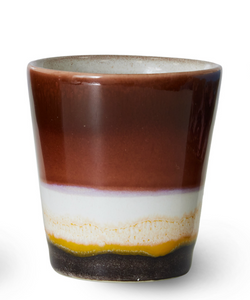 HKliving | 70S CERAMICS: RISTRETTO MUG - SOLAR BROWN