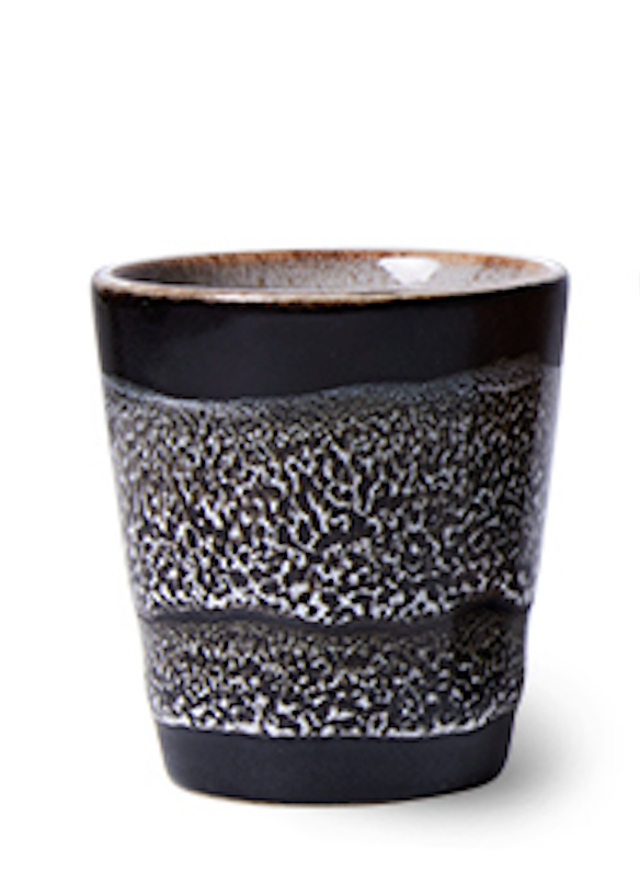 HKliving | 70'S RISTRETTO MUGS - GOOD VIBES ROCK ON