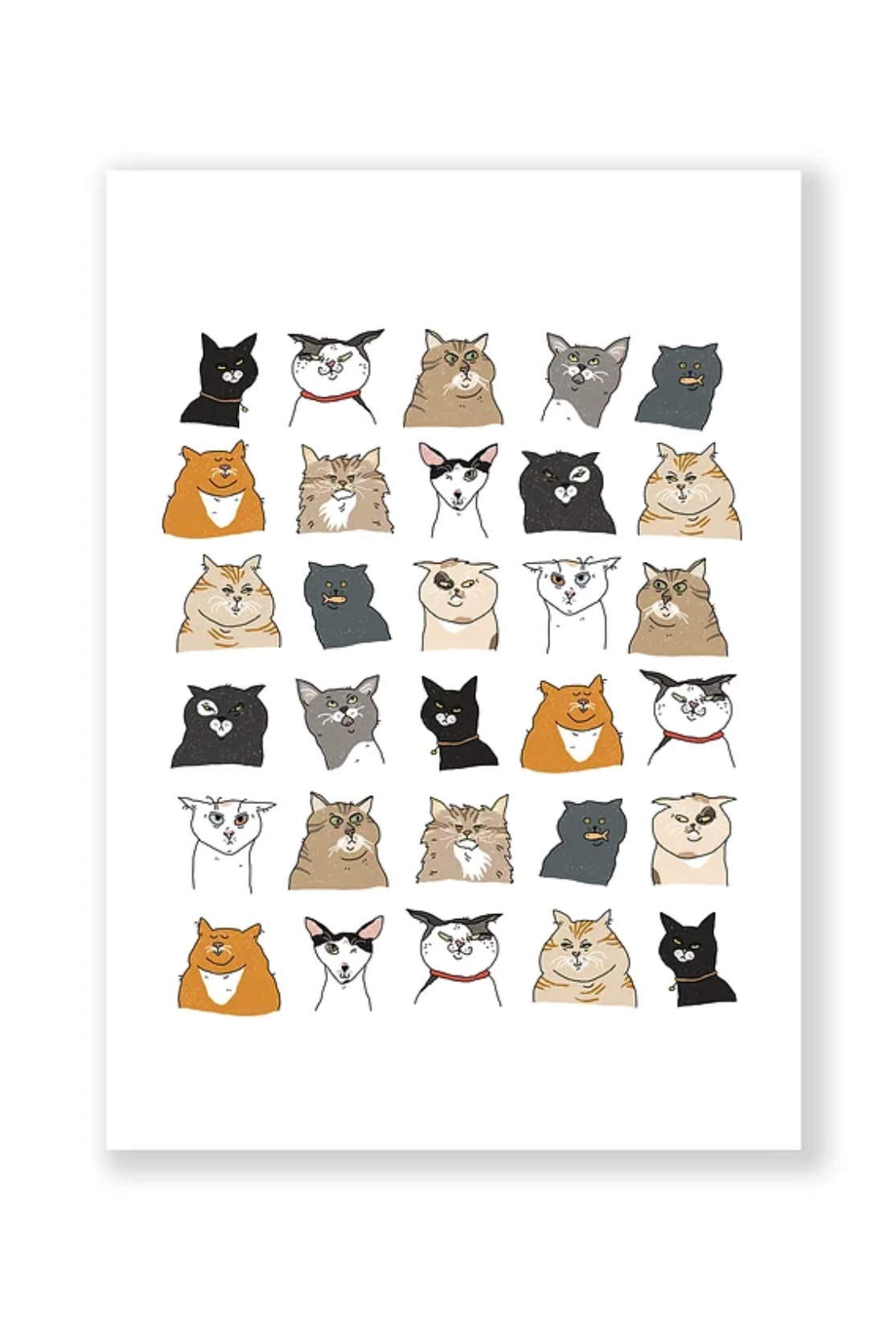 EAT MIELIES | POSTKAART - CAT HEADS