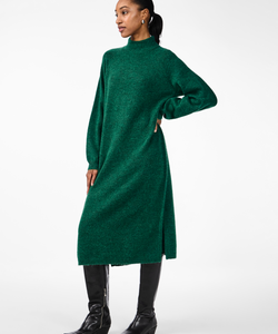 Y.A.S | BALIS LS FUNNEL KNIT DRESS - FIR